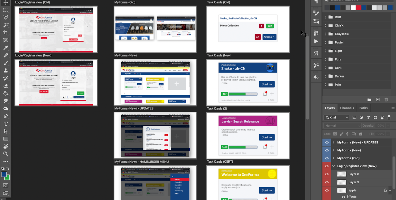 Final OneForma interface illustrating improved engagement and task flow.